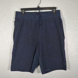 LULULEMON Mens Short Blue Navy Medium Stretch Gym Shorts